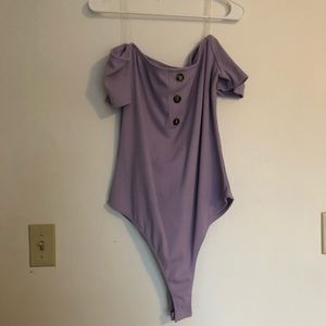 Off the shoulder bodysuit